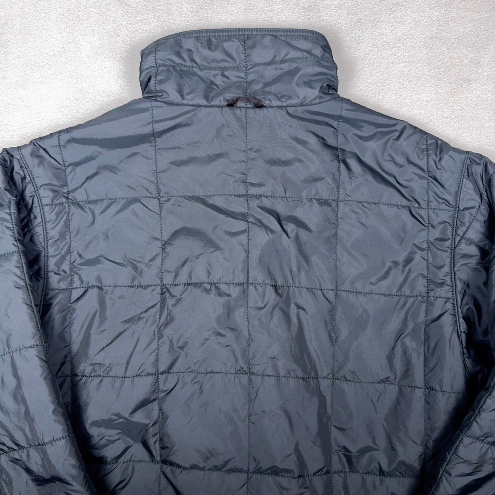 LL Bean Primaloft Quilted Insulated Jacket Navy Cord‎ Collar Full Zip Mens M - Picture 4 of 8